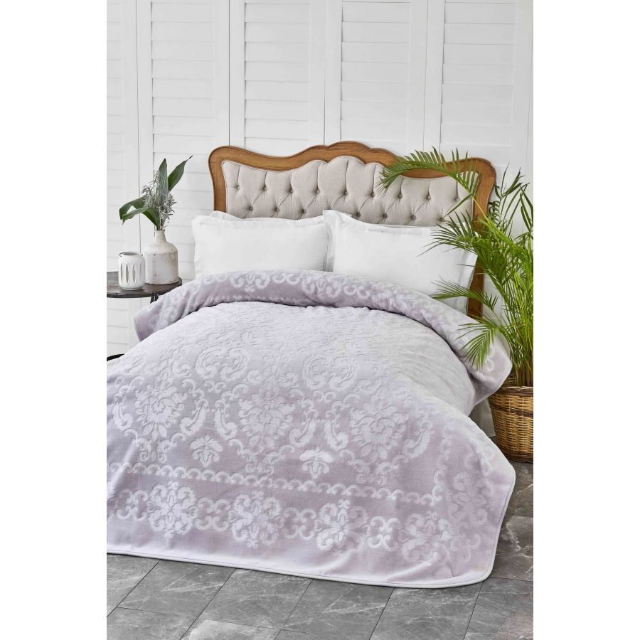 

Плед Karaca Home Rauqel best Vizon 200х220 см турция, полиэстер