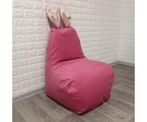 

Кресло велюр "Зайка розовая" KatyPuf 75x55