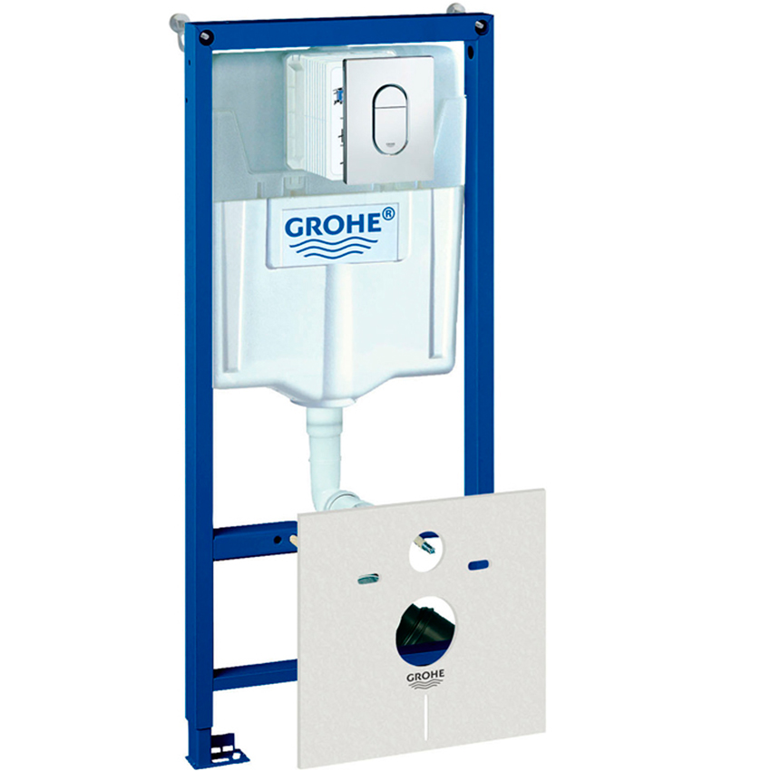 

Инсталляция Grohe Rapid SL (4-в-1) комплект 38929000 (клавиша хром)