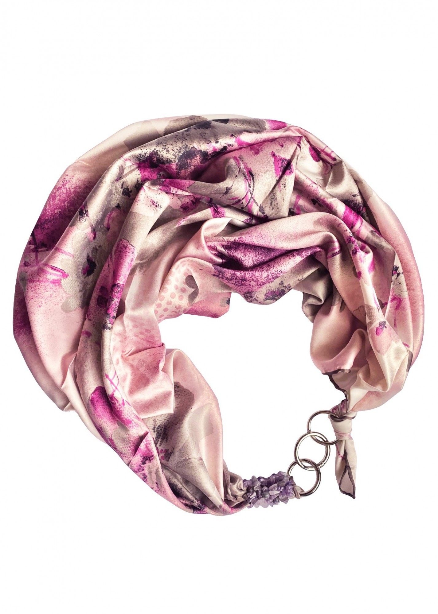 

Платок "Розовый рай" от бренда MyScarf, подарок женщине