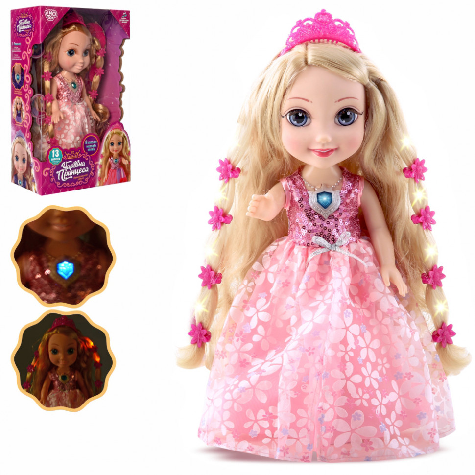 

Кукла интерактивная M 4483-4-5 35см (укр) (Розовый)