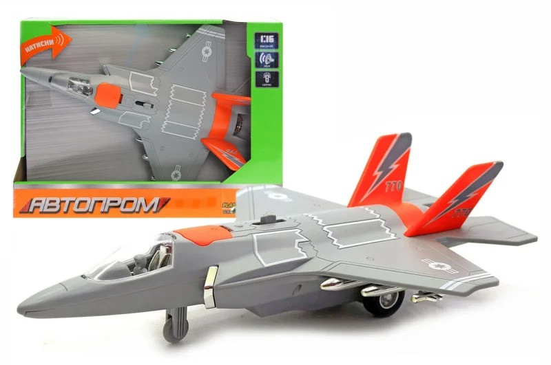

Игрушечный самолёт 7915 "АВТОПРОМ 1:16 свет, звук (Оранжевый)