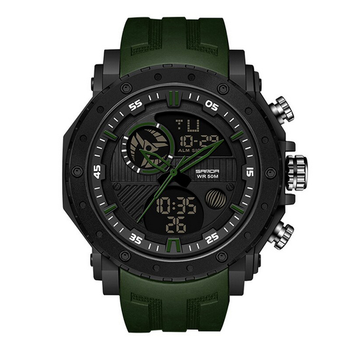 

Наручные часы Sanda 6012 Green-Black