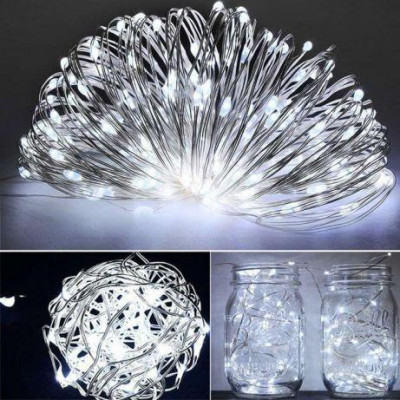 

Гирлянда 100led "Капля росы" 10М (медная проволока) 100W-4 7321 цвет белый (смена режимов)