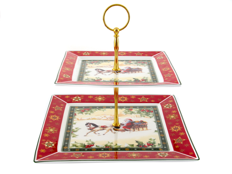 

Блюдо многоярусное Elen 986-082 "CHRISTMAS COLLECTION" 24 см