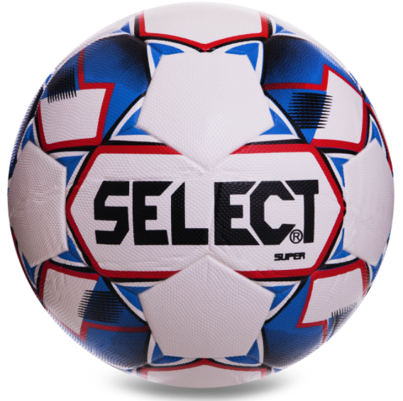 

Мяч футбольный SELECT BRILLANT SUPER FB-0550 №5 PVC клееный белый-синий (IN07313)