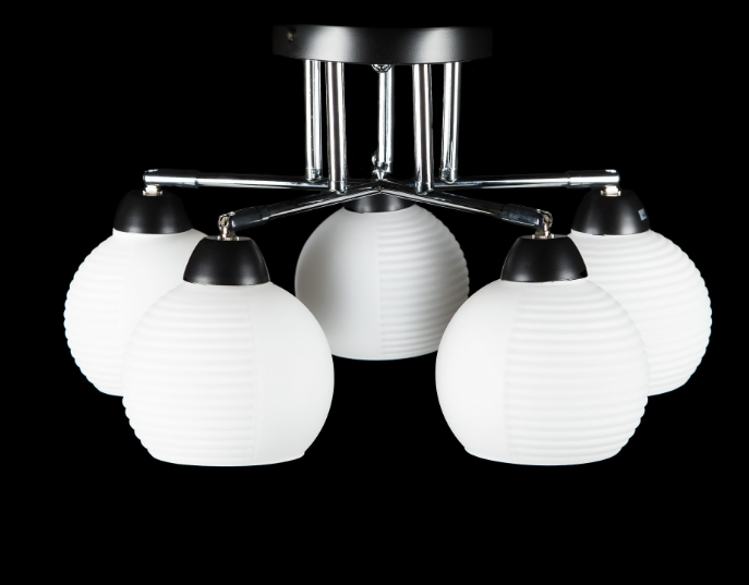 

Люстра с плафонами Ray LGH50228/5 (BK+CR) (AN004978)