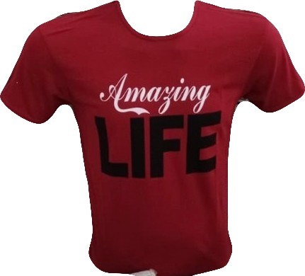 

Футболка с стильным принтом "Amazing life" размер, Футболка с стильным принтом "Amazing life" размер L - 48/50