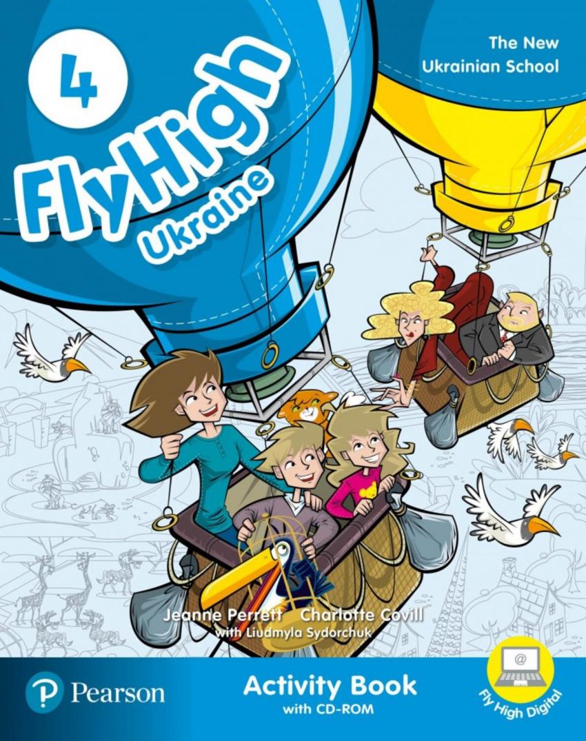 

Книга Fly High 4 Ukraine Activity Book with CD-Rom