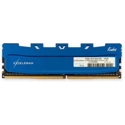 

Модуль памяти для компьютера DDR4 16GB 2666 MHz Kudos Blue eXceleram (EKBLUE4162619A)