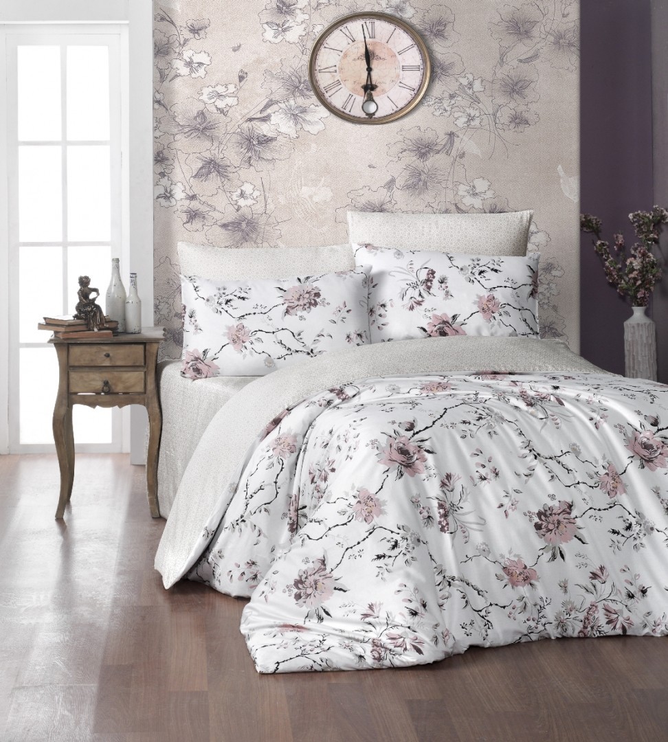 

Комплект постельного белья евро First Choice Satin Aqua Eva Kahve 200x220 (FCA-001)
