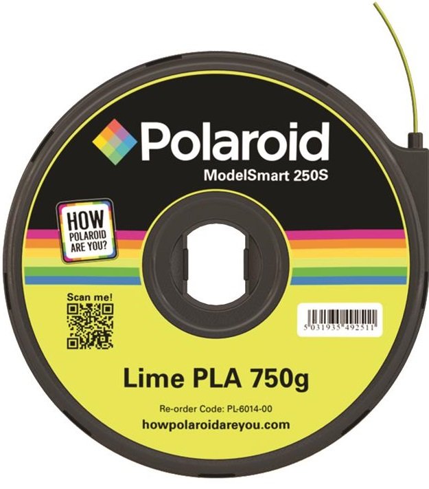 

Картридж з ниткою 1.75мм / 0.75кг PLA Polaroid ModelSmart 250s, лаймовий