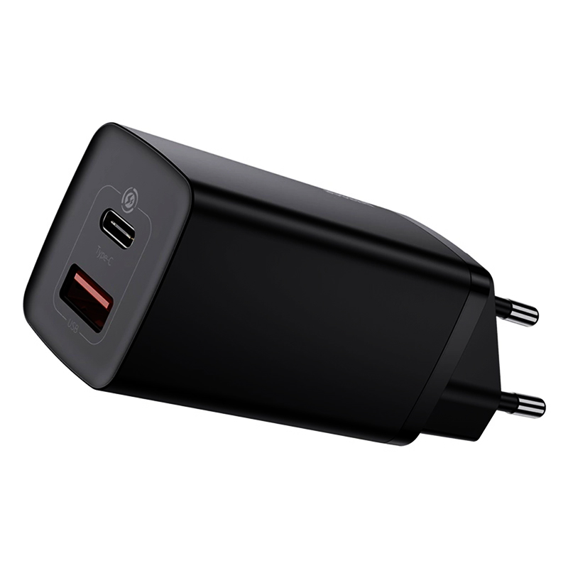 

Зарядное сетевое Baseus (CCGAN2L-B01) GaN2 Lite Quick Charger C+U 65W Чёрный