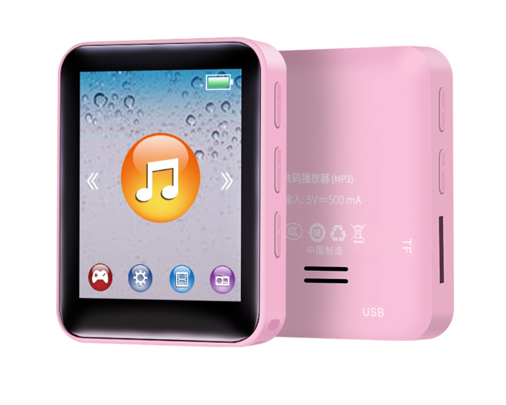 MP3 плеер Rijaho S09 Hi-Fi 8Gb с внешним динамиком розовый