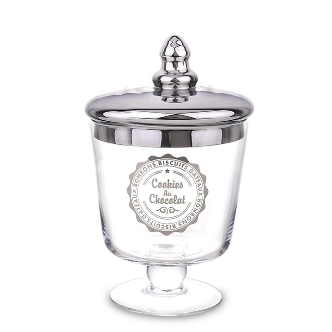 

Ємність скляна Ewax на ніжці з кришкою 34239