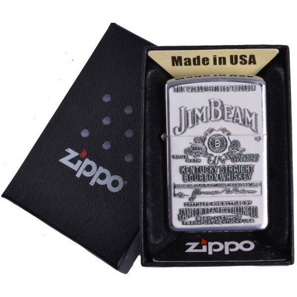 

Зажигалка бензиновая Jim Beam в подарочной упаковке 4741-4
