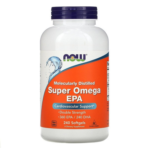 

Жирные кислоты NOW Super Omega EPA 1200 mg 240 капсул