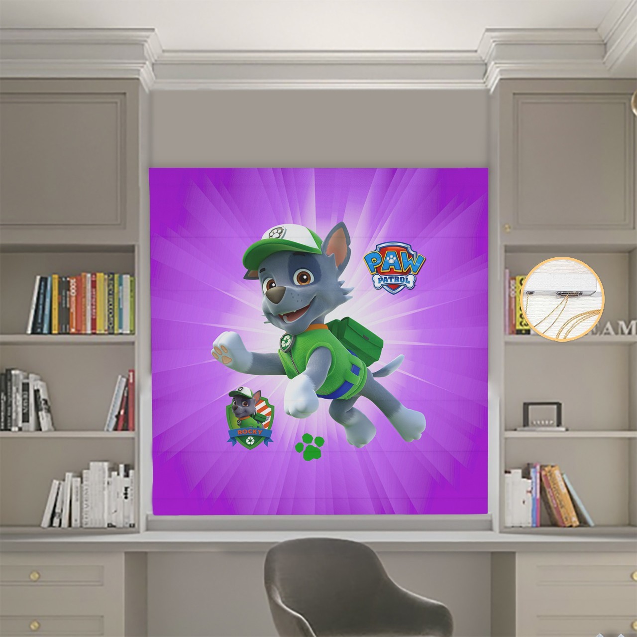 

Римские шторы DECOLIV Фотопечать Щенячий патруль 19-02 Блэкаут 120*170 см