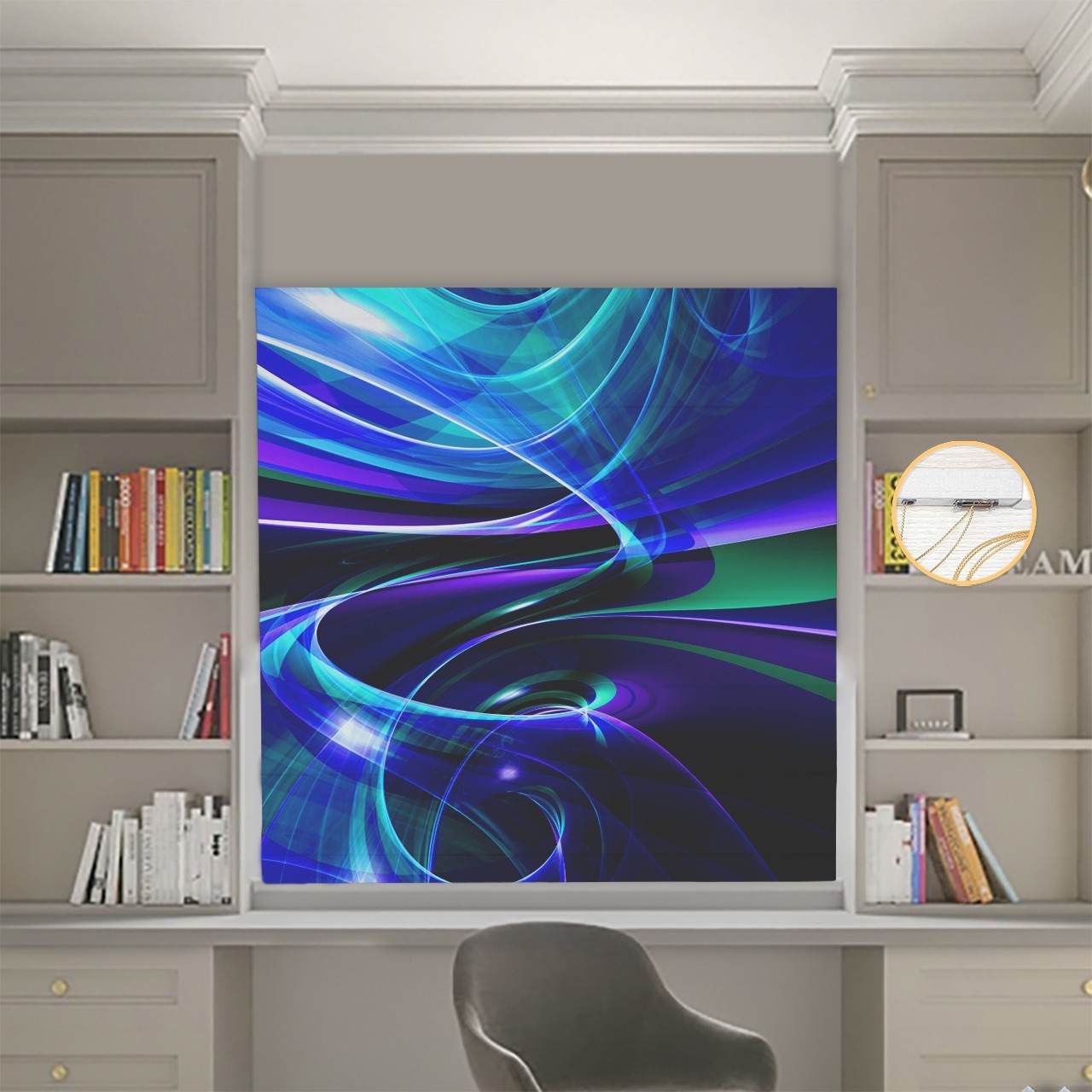 

Римские шторы DECOLIV Фотопечать Абстракции 00-506 Блэкаут 270*170 см