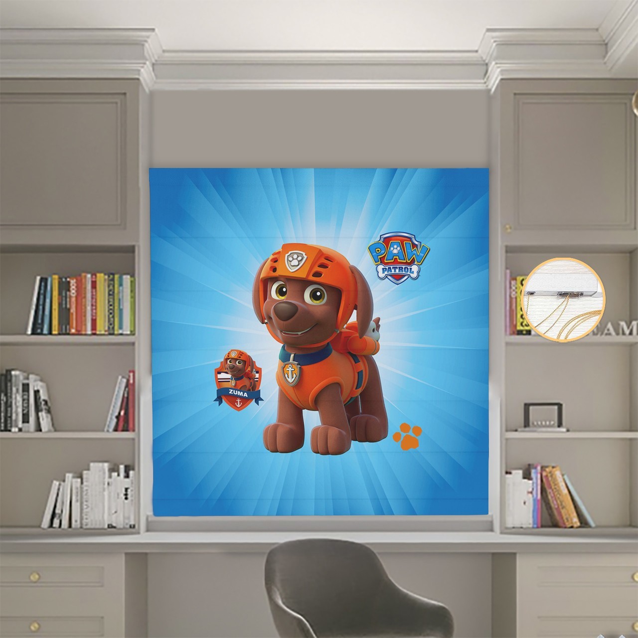 

Римские шторы DECOLIV Фотопечать Щенячий патруль 19-05 Блэкаут 190*170 см