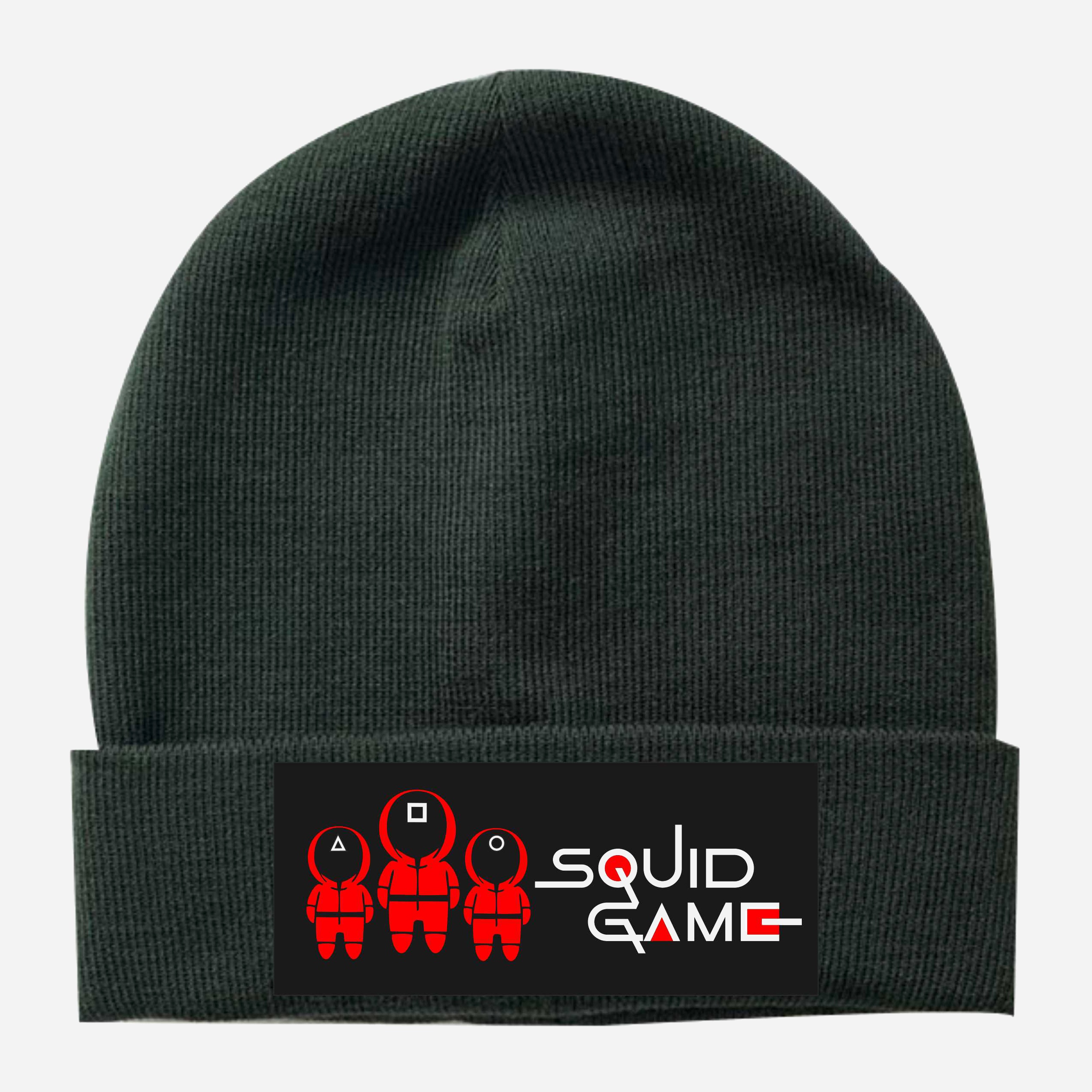 

Шапка Спиногрыз Squar game трое и надпись № 04-00112 54-56 Зеленая