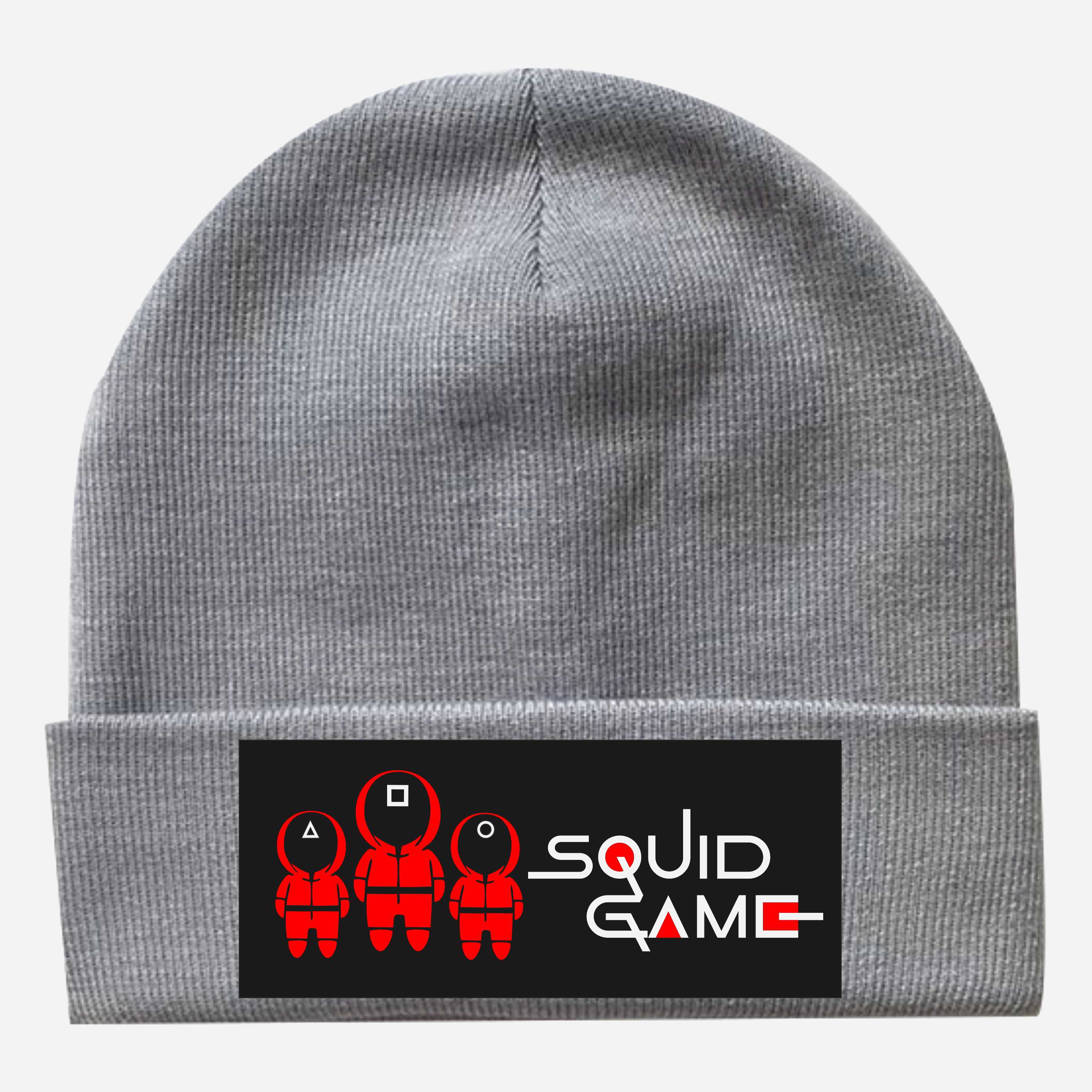 

Шапка Спиногрыз Squar game трое и надпись № 04-00111 54-56 Серая