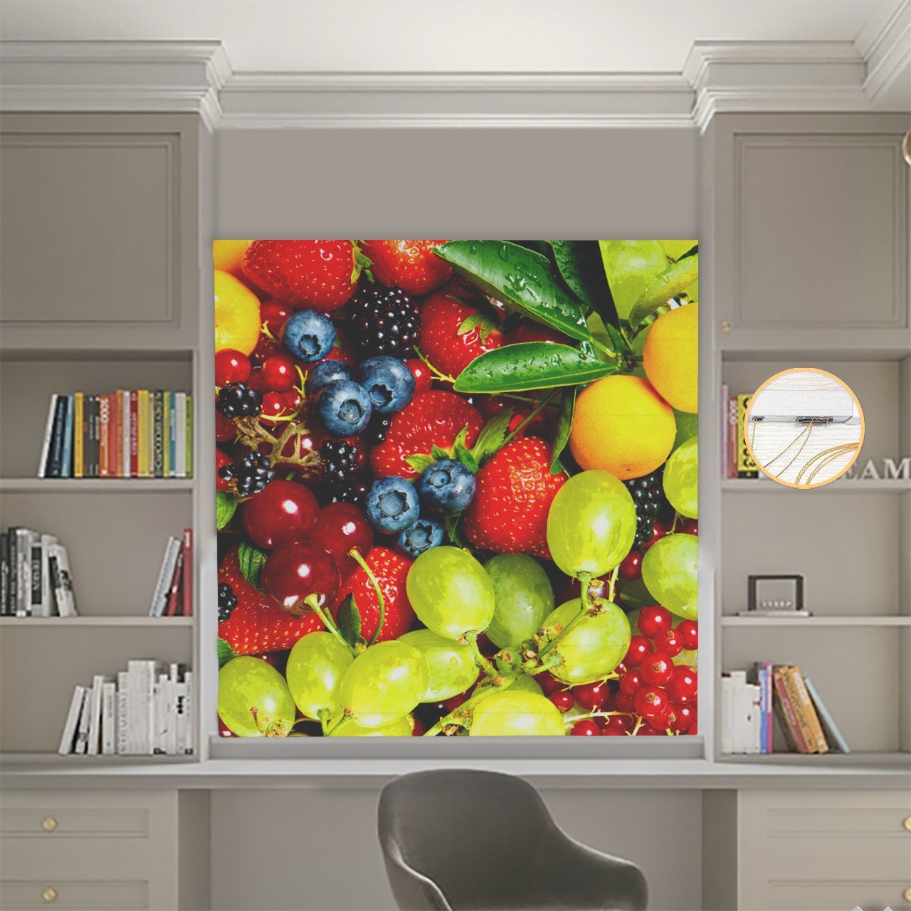 

Римские шторы DECOLIV Фотопечать Фрукты 00-126 Блэкаут 110*170 см