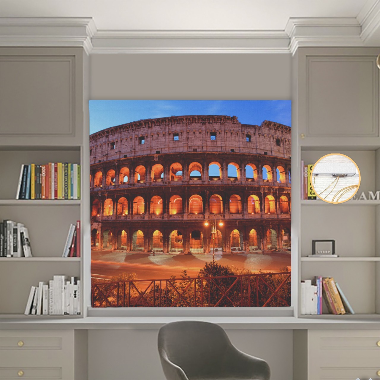 

Римские шторы DECOLIV Фотопечать Архитектура 01-009 Блэкаут 60*170 см