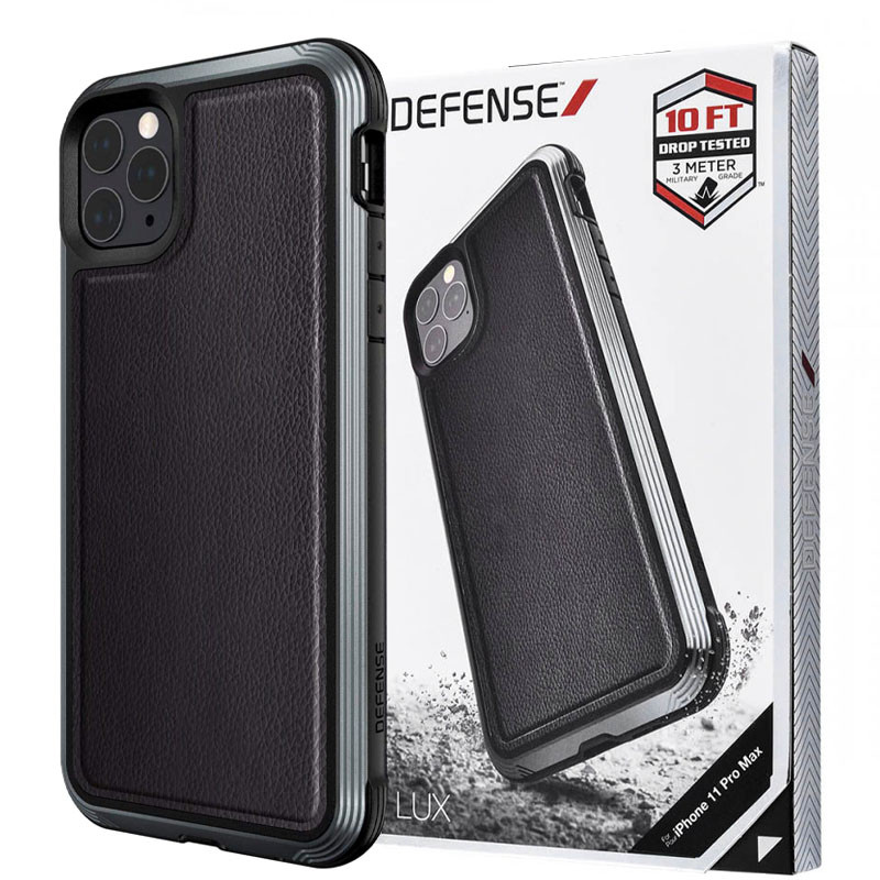 

Чехол Defense Lux Series (TPU+Metal+Leather) для Apple iPhone 11 Pro Max (6.5") Черный