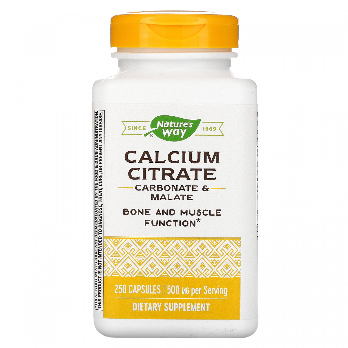 

Кальций Цитрат Nature's Way (Calcium Citrate) 500 мг 250 капсул