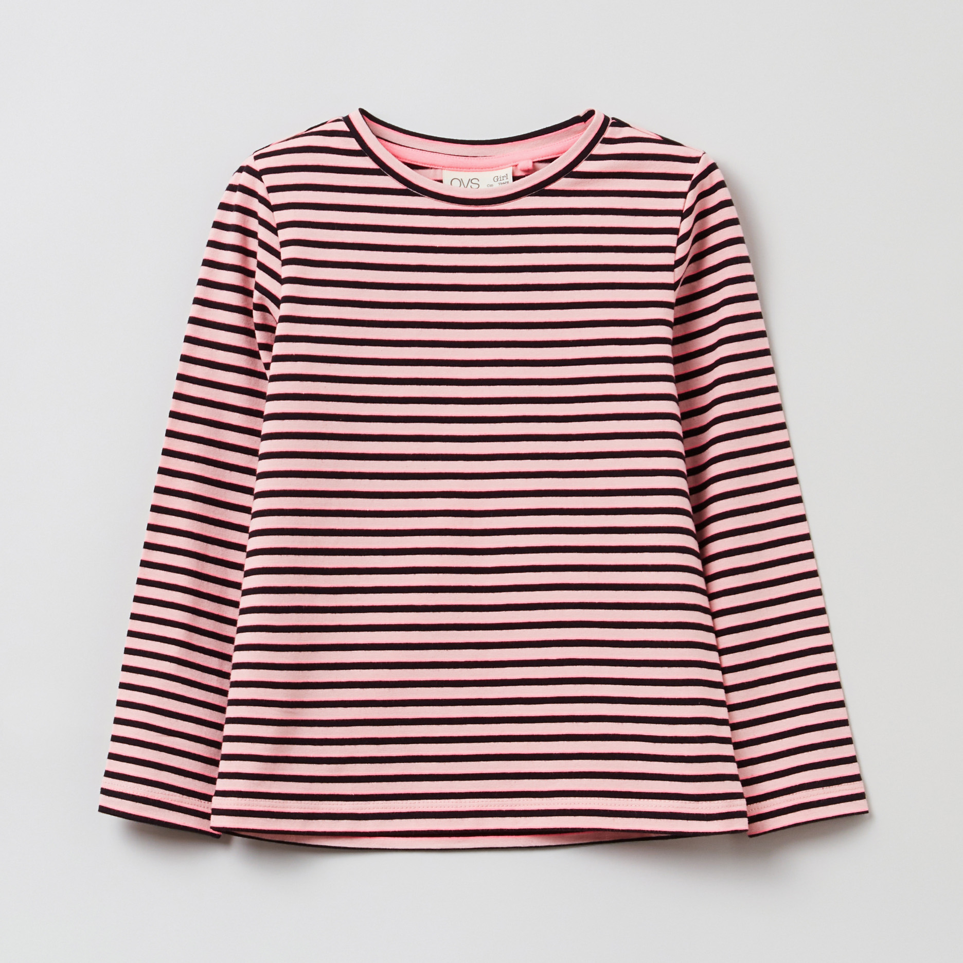 

Футболка с длинными рукавами OVS 1319626-261 104 см Pink