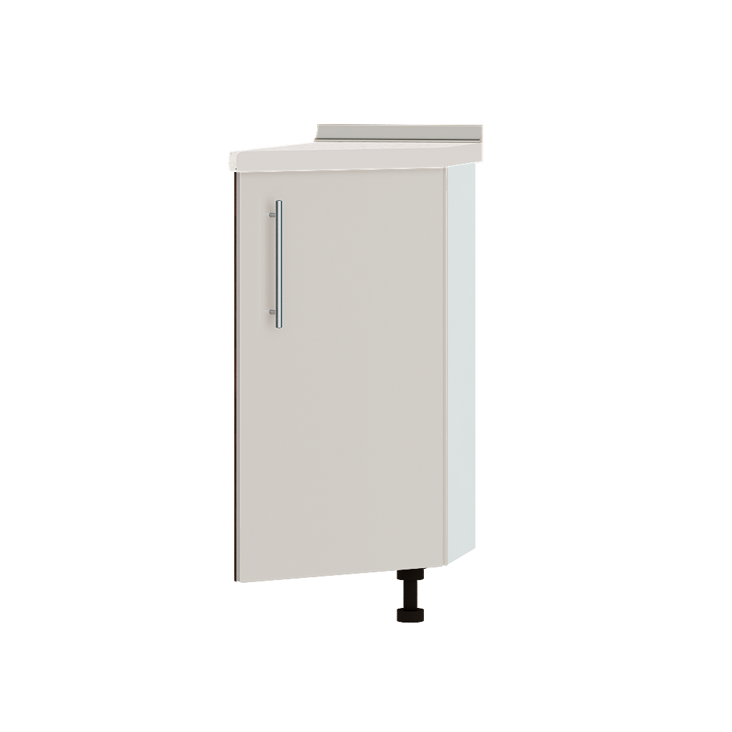 

Кухня Акрил модуль Низ радиус окончание Н97-300 Бьянко Глянец Венге темный 30х55х82 см