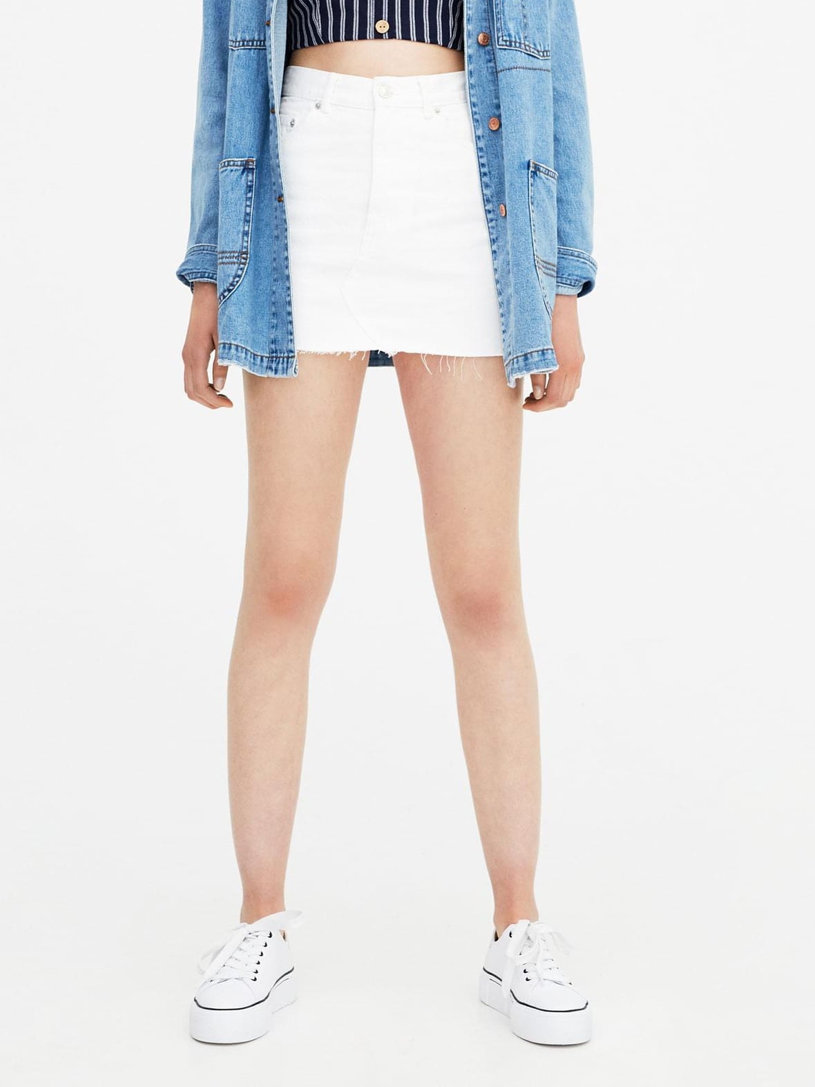 

Юбка Pull & Bear 9398/303/250-ACTS L Белая