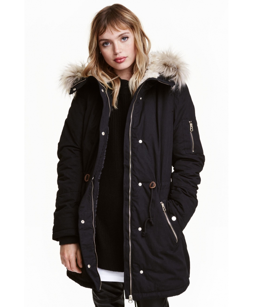 

Парка H&M 26924 34 Чорний