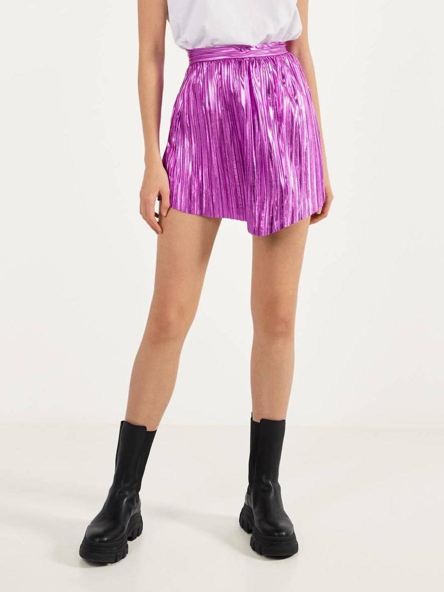 

Юбка Bershka XAZ262156YYRN L Фиолетовая
