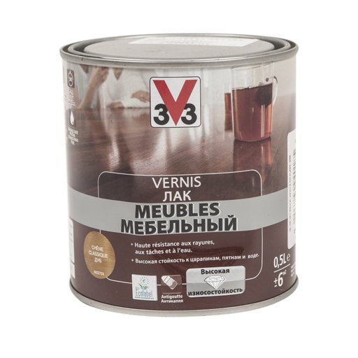 

Лак для мебели V33 Дуб 0,5 л (11330921)