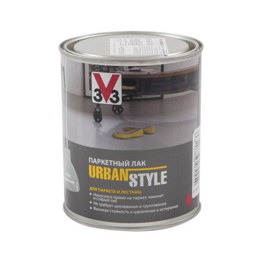 

Лак для паркета V33 Urban Style бетон 0,75 л (11764571)