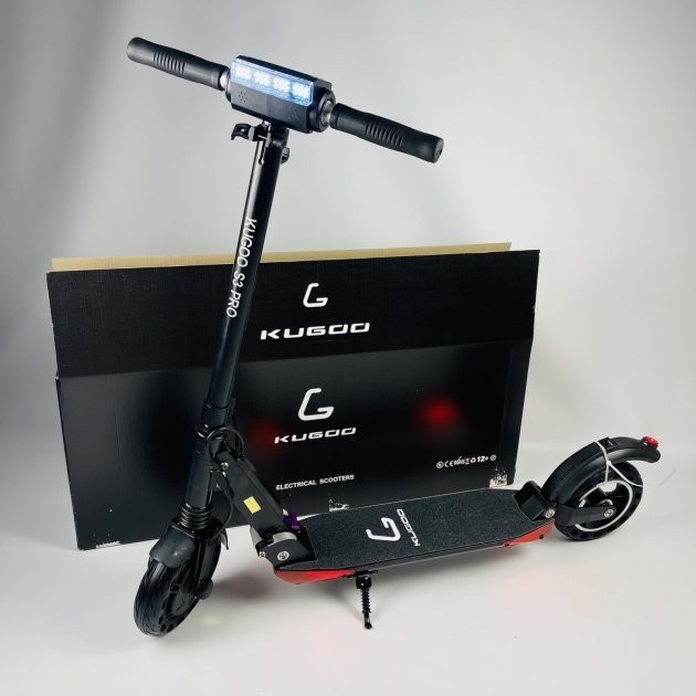 

Электросамокат Kugoo S3 Pro Black E- Scooter + сумка