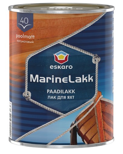 

Лак яхтный Eskaro Marine Lak полуматовый 0,95 л (11870145)