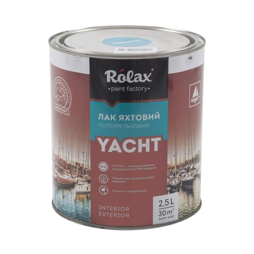 

Лак яхтенный глянцевый Rolax 2,5 л (11751236)