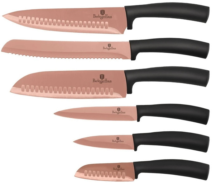 

Набор ножей 6 предметов Metallic Line Rose Gold Edition Berlinger Haus BH-2611-SO