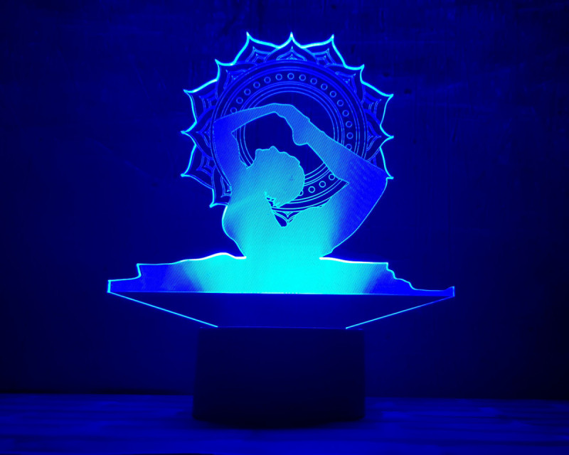 

3D светильник-ночник "Йога" 3DTOYSLAMP