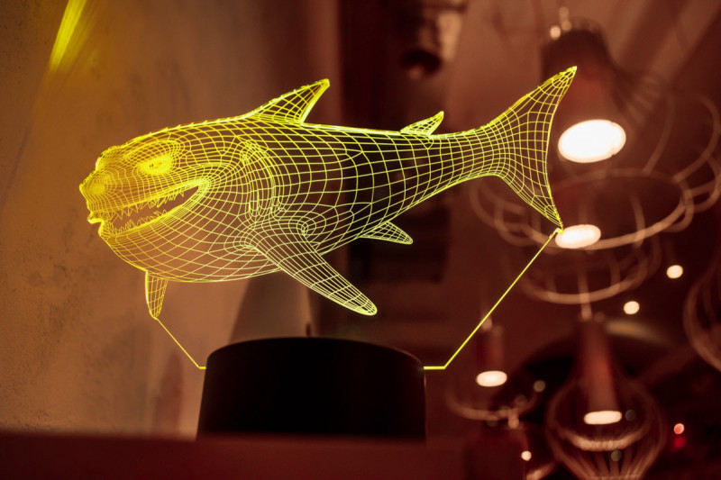 

Детский ночник - светильник "Акула" 3DTOYSLAMP