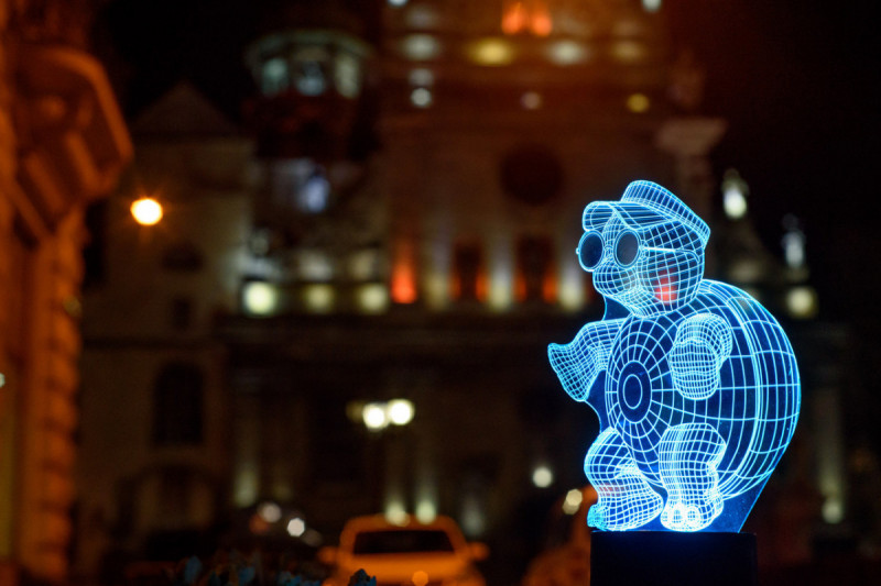 

Сменная пластина для 3D светильников "Черепаха в очках" 3DTOYSLAMP
