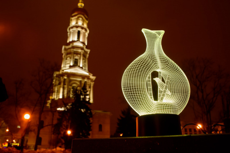 

3d светильник "Птица в клетке" 3DTOYSLAMP