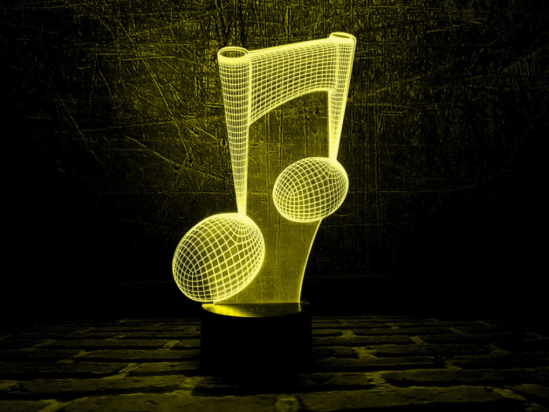 

Детский ночник - светильник "Нота" 3DTOYSLAMP