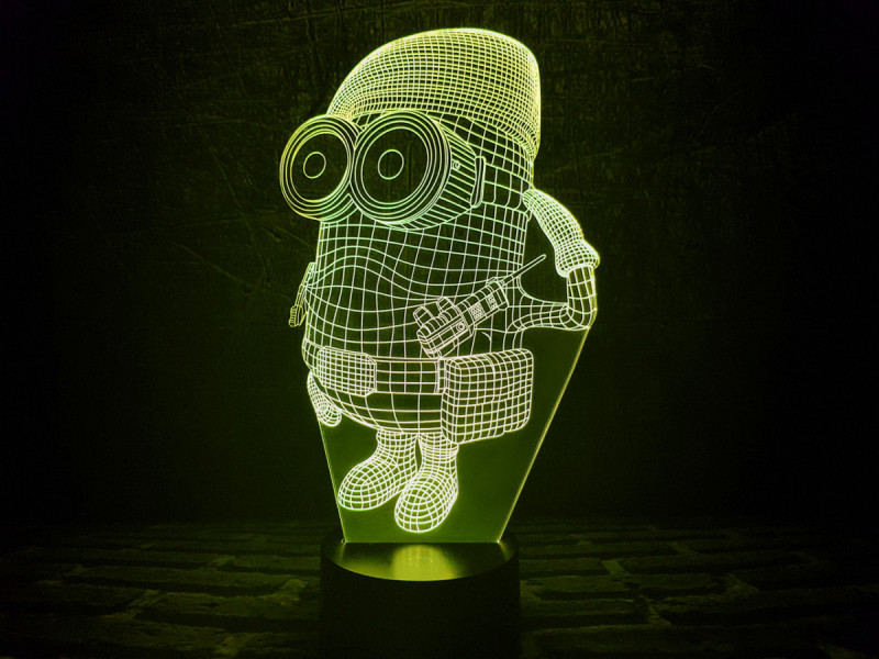 

Сменная пластина для 3D светильников "Миньон военный" 3DTOYSLAMP
