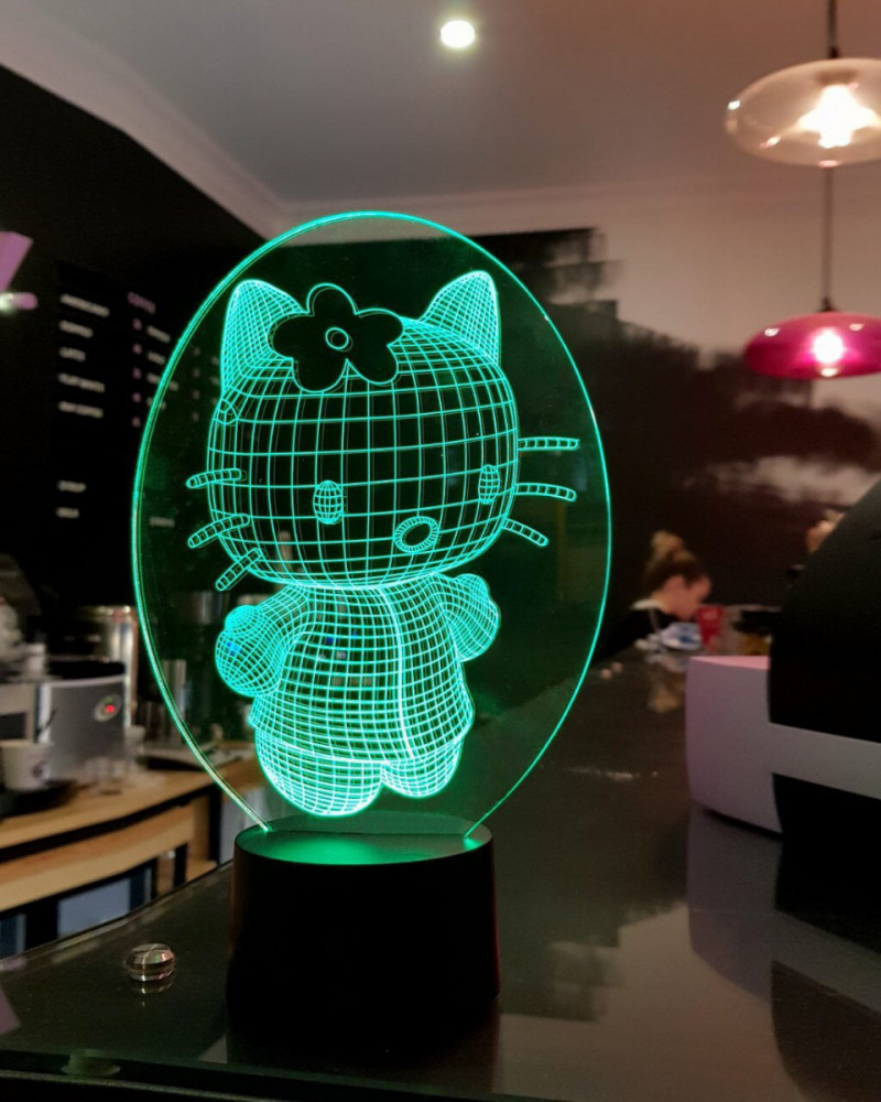 

3D светильник "Kitty 2" 3DTOYSLAMP