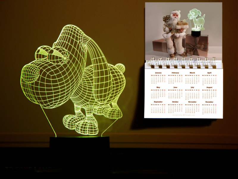 

Детский ночник - светильник "Пёсик" 3DTOYSLAMP