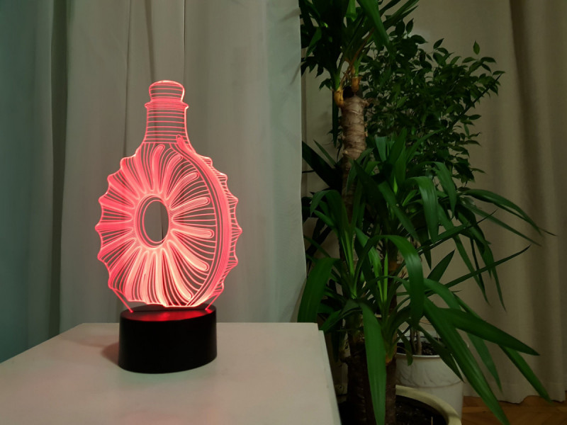 

3d светильник "Коньяк" 3DTOYSLAMP